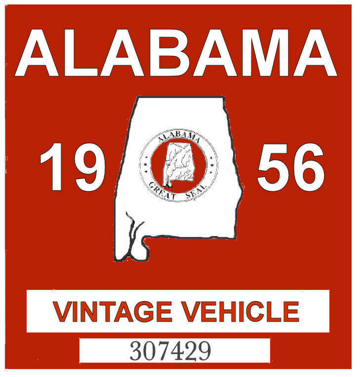 1956 Alabama Classic windshield Sticker